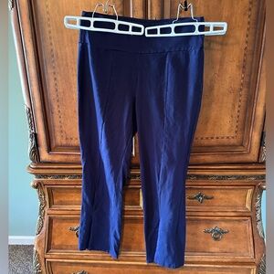 Ruby Ribbon Navy Ponte boot cut split hem  Pants